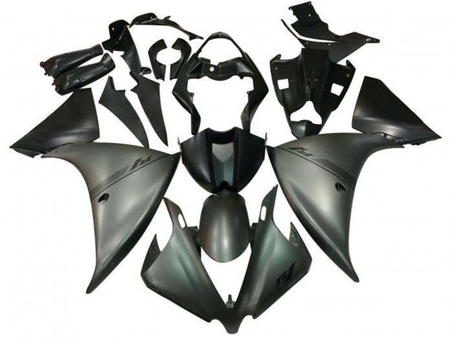 Carena Moto Yamaha YZF 1000 R1 2009-2011 - Argento Nero Opaco