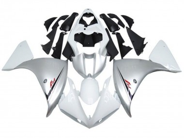 Carena Moto Yamaha YZF 1000 R1 2009-2011 - Bianco Argento Nero