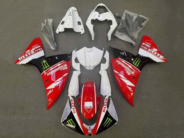 Carena Moto Yamaha YZF 1000 R1 2012-2014 - Bianco Rosso Nero Verde Milwaukee Maxxis Mostro