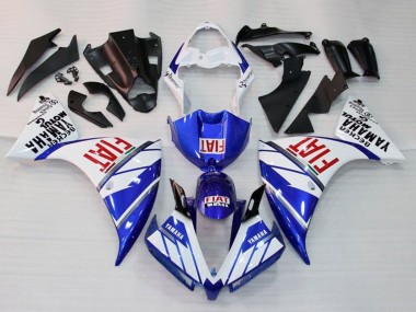 Carena Moto Yamaha YZF 1000 R1 2012-2014 - Bianco Blu Rosso Fiat