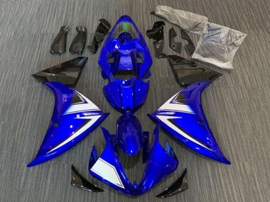 Carena Moto Yamaha YZF 1000 R1 2012-2014 - Blu Bianco Nero Banda
