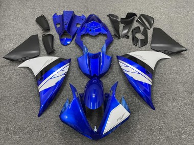 Carena Moto Yamaha YZF 1000 R1 2012-2014 - Blu Bianco Nero