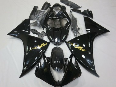 Carena Moto Yamaha YZF 1000 R1 2012-2014 - Nero Lucido Oro Decals
