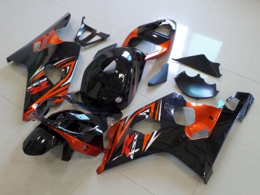 Carena Moto Suzuki GSXR 600 / GSXR 750 2004-2005 - Nero Lucido Arancia