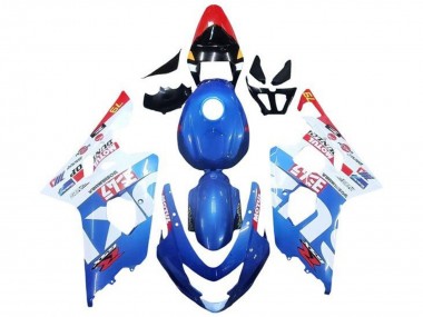 Carena Moto Suzuki GSXR 600 / GSXR 750 2004-2005 - Blu Bianco Rosso Motul