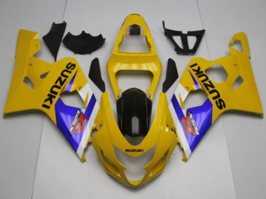 Carena Moto Suzuki GSXR 600 / GSXR 750 2004-2005 - Giallo Bianco Blu Nero