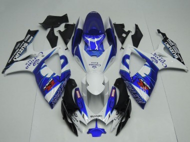 Carena Moto Suzuki GSXR 600 / GSXR 750 2006-2007 - Bianco Blu Nero Corona Extra Motul