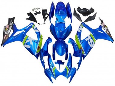 Carena Moto Suzuki GSXR 600 / GSXR 750 2006-2007 - Blu Bianco Verde Nero