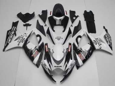 Carena Moto Suzuki GSXR 600 / GSXR 750 2006-2007 - Bianco Nero Rosso Corona Extra Motul Alstare