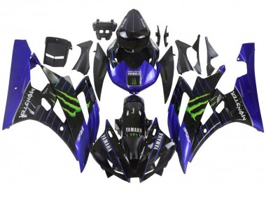 Carena Moto Yamaha YZF R6 2006-2007 - Blu Nero Verde Mostro