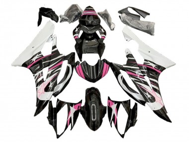 Carena Moto Yamaha YZF R6 2006-2007 - Bianco Rosa Nero Stella Fiamma