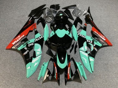 Carena Moto Yamaha YZF R6 2006-2007 - Verde Chiaro Rosso Nero Petronas Motul