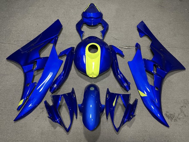 Carena Moto Yamaha YZF R6 2006-2007 - Blu Giallo