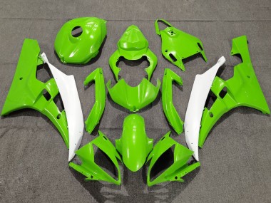 Carena Moto Yamaha YZF R6 2006-2007 - Verde Bianco