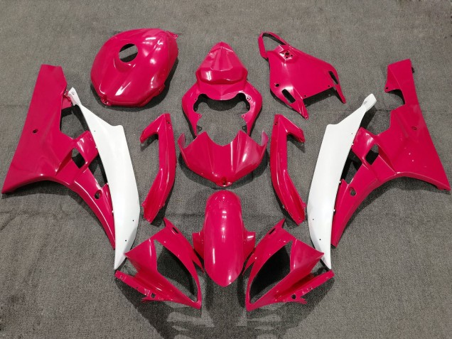Carena Moto Yamaha YZF R6 2006-2007 - Rosso Bianco
