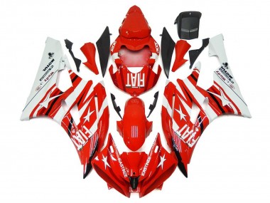 Carena Moto Yamaha YZF R6 2006-2007 - Bianco Rosso Fiat Star Michelin Motul