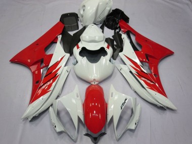 Carena Moto Yamaha YZF R6 2006-2007 - Bianco Rosso