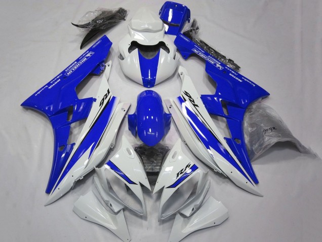 Carena Moto Yamaha YZF R6 2006-2007 - Bianco Blu Motul Michelin