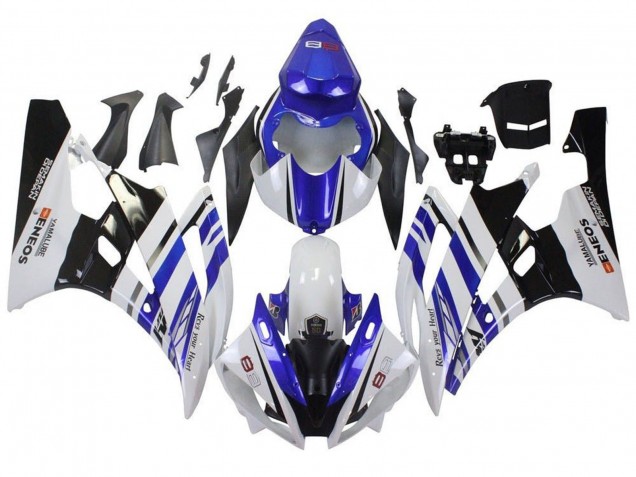 Carena Moto Yamaha YZF R6 2006-2007 - Bianco Blu Nero ENEOS Yamalube