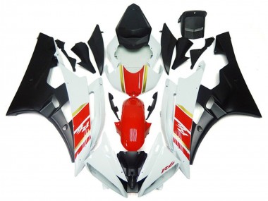 Carena Moto Yamaha YZF R6 2006-2007 - Bianco Rosso Oro Nero Opaco