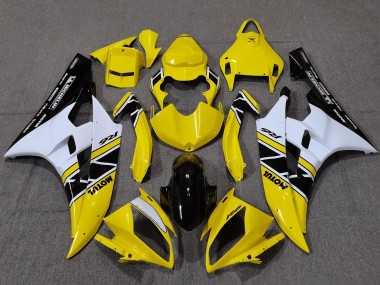 Carena Moto Yamaha YZF R6 2006-2007 - Giallo Bianco Nero Lucido Motul Michelin