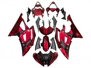 Carena Moto Yamaha YZF R6 2008-2016 - Rosso Nero Banda