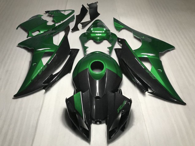 Carena Moto Yamaha YZF R6 2008-2016 - Verde Fibra di Carbonio Stile