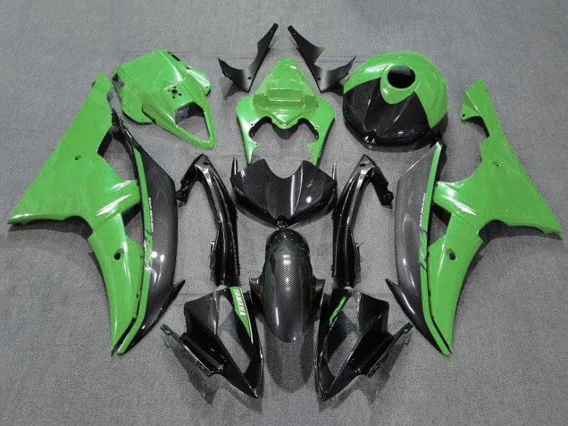 Carena Moto Yamaha YZF R6 2008-2016 - Verde Fibra di Carbonio Stile