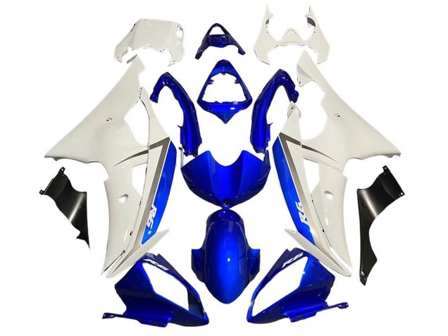 Carena Moto Yamaha YZF R6 2008-2016 - Bianco Blu Nero