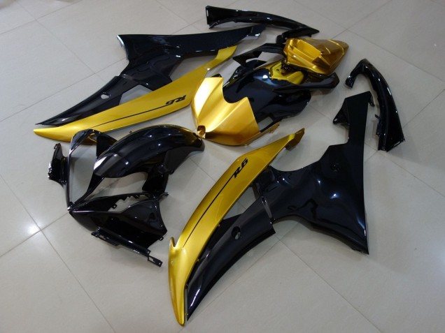 Carena Moto Yamaha YZF R6 2008-2016 - Oro Nero Lucido