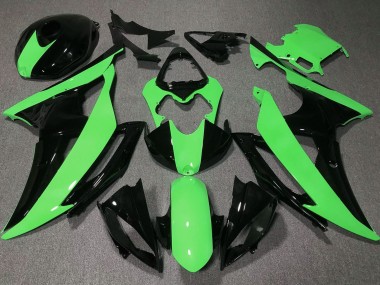 Carena Moto Yamaha YZF R6 2008-2016 - Verde Nero Lucido