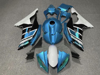 Carena Moto Yamaha YZF R6 2008-2016 - Bianco Blu Nero Banda
