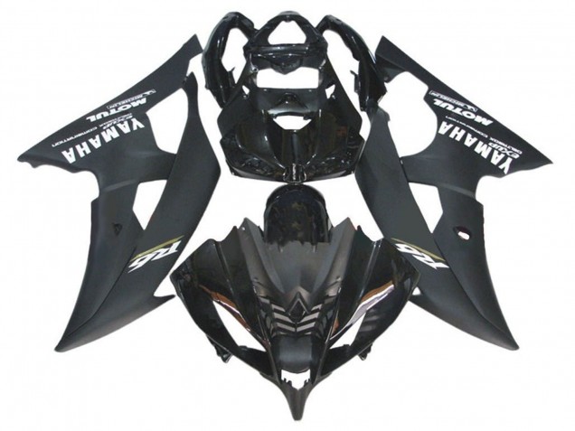 Carena Moto Yamaha YZF R6 2008-2016 - Nero Lucido Nero Opaco Bianco