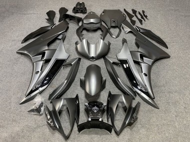 Carena Moto Yamaha YZF R6 2008-2016 - Grigio Opaco Nero Lucido