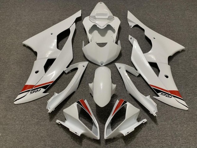 Kit Carena Moto Completo Yamaha YZF R6 2008-2016 - Bianco Perla Rosso