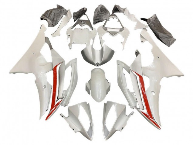 Kit Carena Moto Yamaha YZF R6 2008-2016 - Bianco Perla Rosso