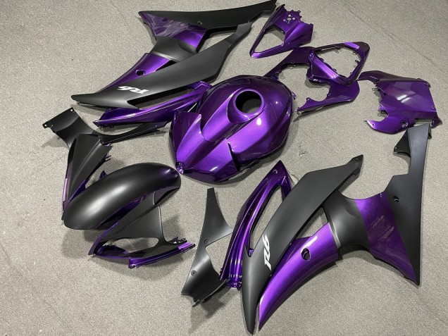 Carena Moto Yamaha YZF R6 2008-2016 - Viola Nero Opaco
