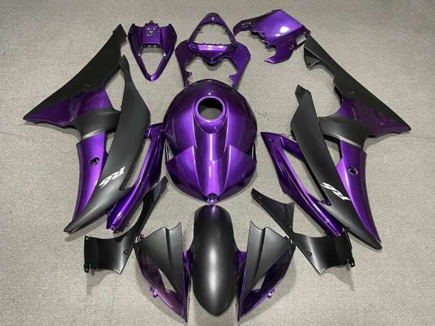 Carena Moto Yamaha YZF R6 2008-2016 - Viola Nero Opaco