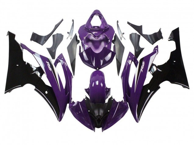 Carena Moto Yamaha YZF R6 2008-2016 - Viola Nero Lucido