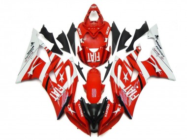 Carena Moto Yamaha YZF R6 2008-2016 - Bianco Rosso Nero Fiat
