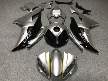 Carena Moto Yamaha YZF R6 2008-2016 - Argento Oro Nero