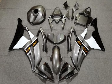 Carena Moto Yamaha YZF R6 2008-2016 - Argento Bianco Oro Nero
