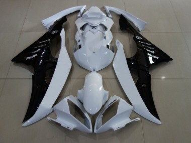 Carena Moto Yamaha YZF R6 2008-2016 - Bianco Nero Lucido
