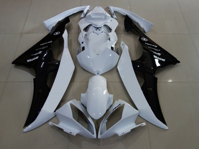 Carena Moto Yamaha YZF R6 2008-2016 - Bianco Nero Lucido