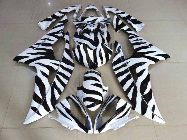 Carena Moto Yamaha YZF R6 2008-2016 - Bianco Nero Zebra