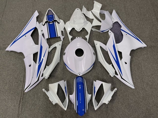 Kit Carena Moto Yamaha YZF R6 2008-2016 - Bianco Blu