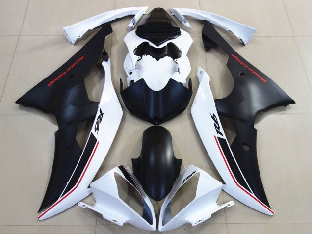 Carena Moto Yamaha YZF R6 2008-2016 - Bianco Nero Opaco Rosso