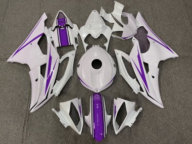 Carena Moto Yamaha YZF R6 2008-2016 - Bianco Viola