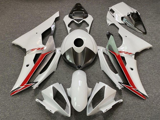 Carena Moto Yamaha YZF R6 2008-2016 - Bianco Perla Rosso