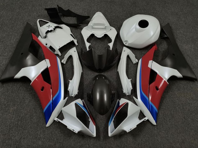 Carena Moto Yamaha YZF R6 2008-2016 - Bianco Rosso Blu Nero Opaco